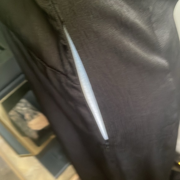 Smash + Tess M black textured fabric long sleeve maxi dress with side zipper - Picture 6 of 13